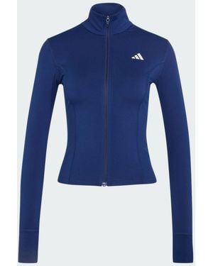 adidas 3-Stripes Studio Zip-Through Jacket - Blue