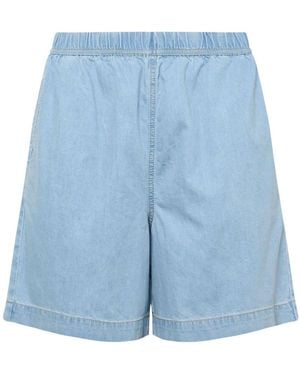 Yours Curve Yours Curve Denim Shorts - Blue