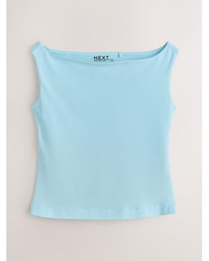 Next Boat Neck Vest - Blue