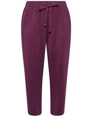 Evans Luxe Wide Leg Sweatpants - Purple