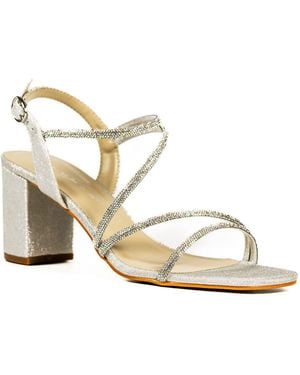 Lunar Toulouse Block Heel Strappy Sandals - Natural