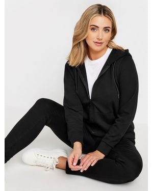 M Com Essential Zip Hoodie - Black