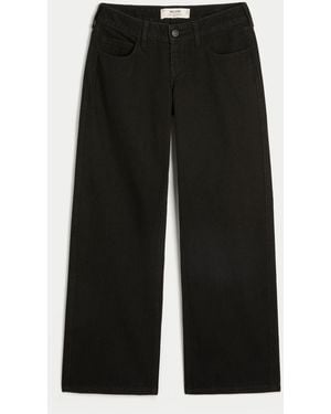 Hollister Ultralow Baggy Jeans - Black