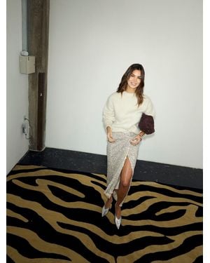 Never Fully Dressed Sequin Jaspre Skirt - Gray