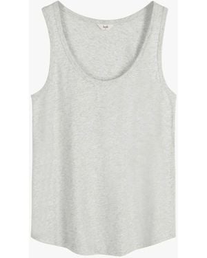 Hush Cotton Slub Tank Top - White