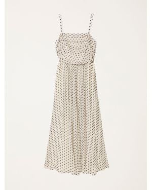 FatFace Fatface Mischa Polka Dot Prom Dress - Natural