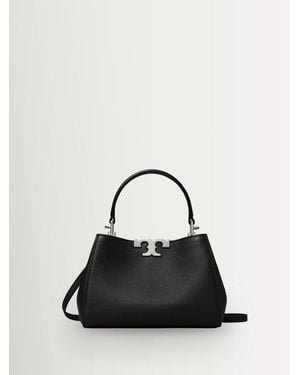 Tory Burch Tory Burch Eleanor Soft Mini Satchel Bag - Black