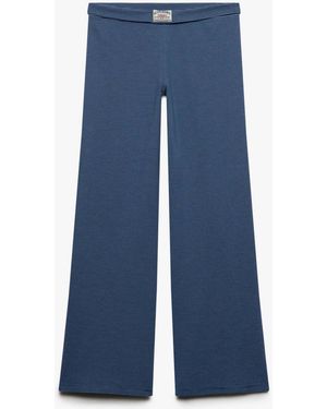 Superdry Athletic Essentials Stripe Jersey Pants - Blue