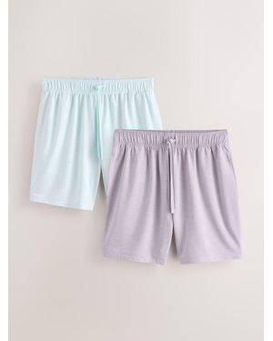 Next Soft Touch Shorts 2 Pack - Purple