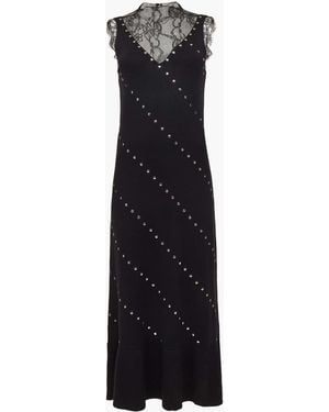 French Connection Mari Stud And Lace Dress - Schwarz