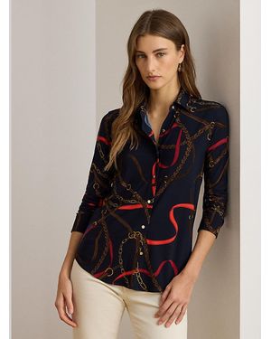 Ralph Lauren Daquane Belt Print Shirt - Black