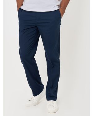 Threadbare Straight Fit Drawcord Pants - Blue