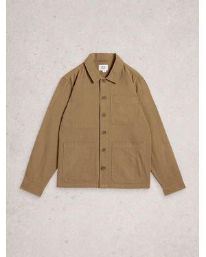 White Stuff Westgate Linen Blend Jacket - Natural