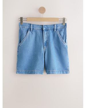Next N. Premium Tencel Blend Shorts - Blue