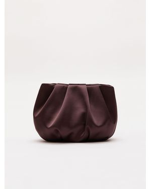 Phase Eight Phase Eight Satin Cloud Clutch - Brown