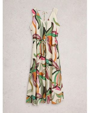 White Stuff Poppy Linen Blend Maxi Dress - White
