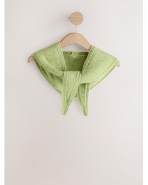 Next Knitted Heavyweight Triangle Scarf - Green