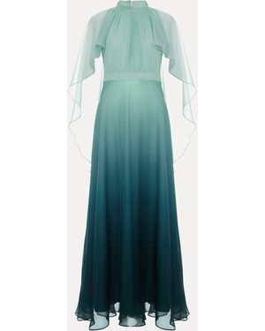 Phase Eight Aspen Cape Dress - Green