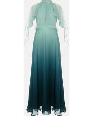 Phase Eight Aspen Cape Dress - Green