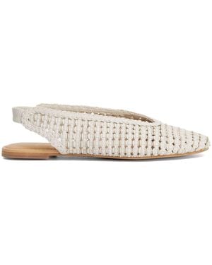 Dune Hollianne Ballet Pumps - White