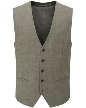 Skopes Devere Check Suit Waistcoat - Green