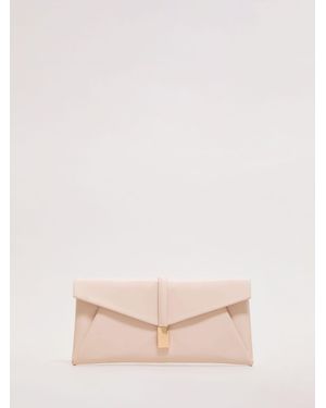 Phase Eight Metal Trim Clutch - Natural