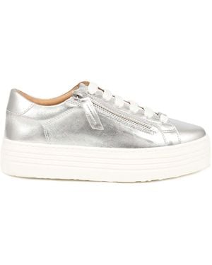 Jones Bootmaker Jones Bootmaker Amaliada Leather Platform Sneakers - White