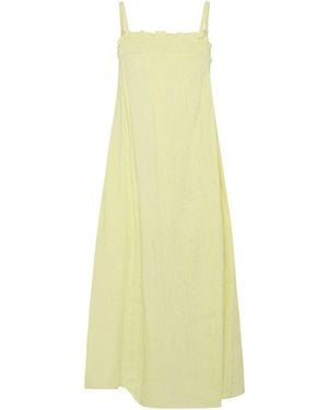 PixieGirl Petite Strappy Cheesecloth Maxi Dress - Yellow