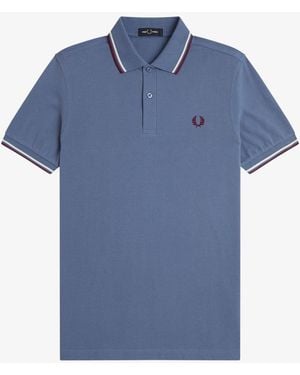 Fred Perry Twin Tipped Shirt - Blue