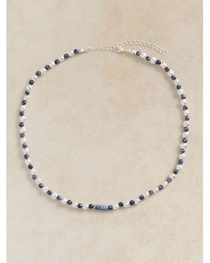 White Stuff Semi-Precious Bead Necklace - Natural