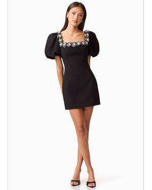 Elliatt Marina Minikleid Mit Ärmeln - Schwarz