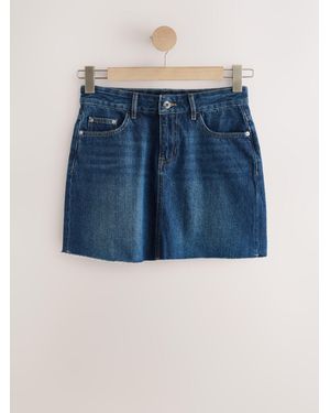 Next Denim Mini Skirt - Blue