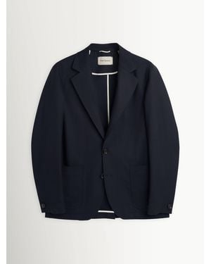 Oliver Spencer Oliver Spencer Westbury Tropical Wool Suit Jacket - Blue