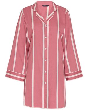 Fable & Eve Printed Stripe Nightshirt - Pink