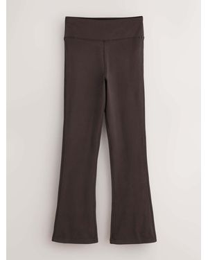 Next Chocolate Cozy Fleece Kickflare Leggings - Brown