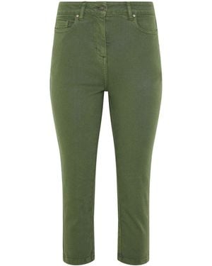 M Com Petite Ankle Grazer Jeans - Green