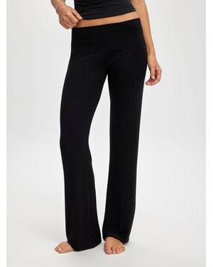 Cotton On Airy Soft Roll Waist Sweatpants - Black