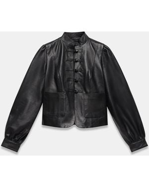 Mint Velvet Mint Velvet Stand Collar Jacket - Black