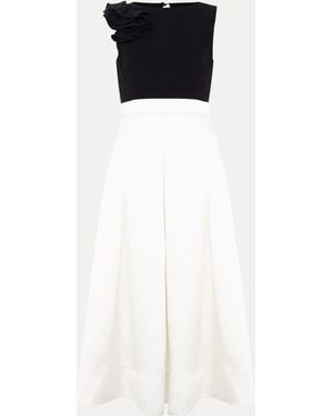 Phase Eight Petite Perla Satin Dress - White