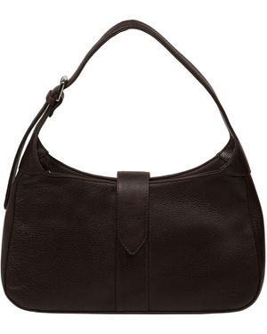Pure Luxuries Suki Leather Evening Bag - Black
