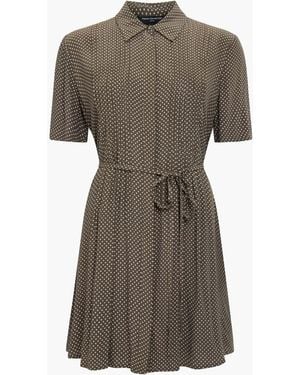 French Connection Lizzy Crepe Spot Sundress - Grey