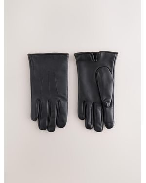 Next Leather Gloves - Black
