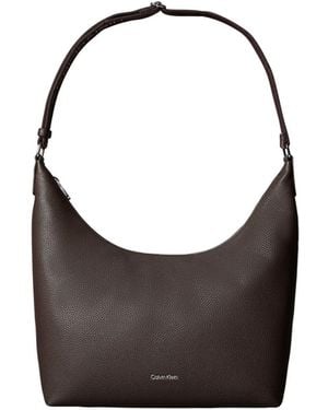 Calvin Klein Calvin Klein Logo Strap Shoulder Bag - Metallic