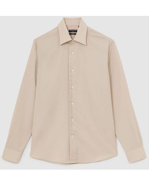 ATELIER Wool Long-Sleeve Slim-Fit Shirt - Natural