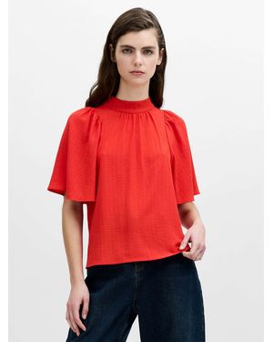 French Connection Codie High Gathered Neck Top
