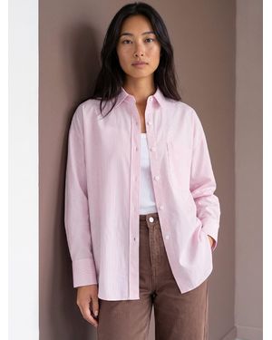Roman Petite Stripe Shirt - Pink