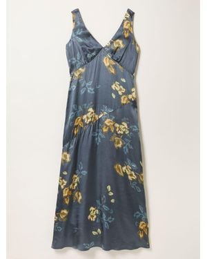 FatFace Fatface Josephine Printed Maxi Dress - Blue
