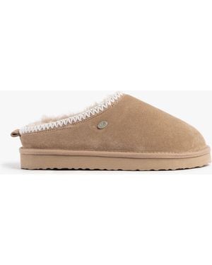 Just Sheepskin Ladies Erin Sheepskin Slippers - Gray