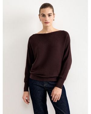 Phase Eight Tia Ribbed Jumper - Blue