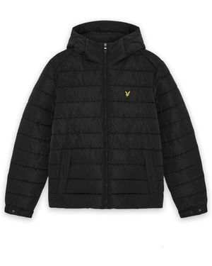 Lyle & Scott Hooded Quilted Jacket - Black
